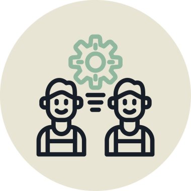 İnsan simgesinin vektör illüstrasyonu