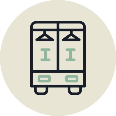 Seyahat. Web simgesi basit illüstrasyon