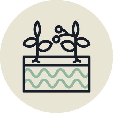 bitki simgesi vektör illüstrasyonu