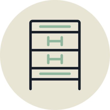 Sunucu. Web simgesi basit illüstrasyon