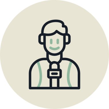 Müşteri servisi. Basit illüstrasyon tasarımı