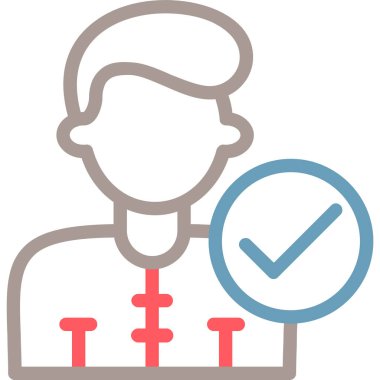 İnsan simgesinin vektör illüstrasyonu