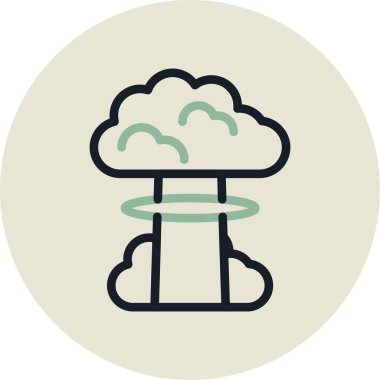 Moda tarzında izole edilmiş bir bulut simgesi