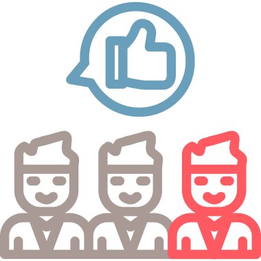 İnsan simgesinin vektör illüstrasyonu