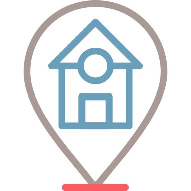 konum. Web simgesi vektör illüstrasyonu