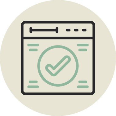 kontrol listesi simgesi vektör illüstrasyonu