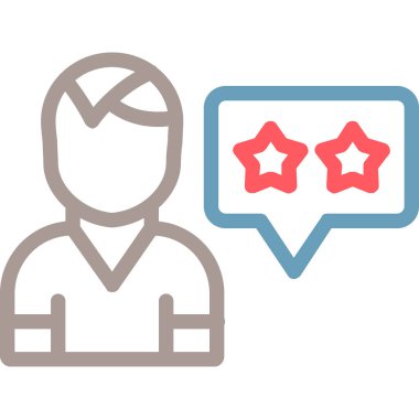 Müşteri geribildirim vektörü simgesi