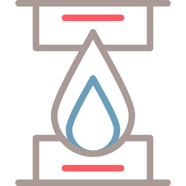 Su. Web simgesi basit illüstrasyon