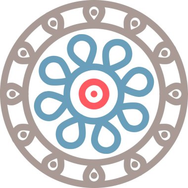 Çiçek. Web simgesi basit illüstrasyon