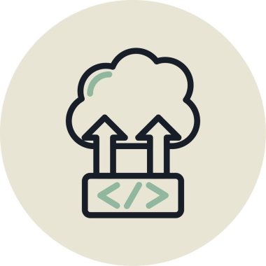 Bulut hesaplama. Web simgesi