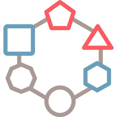 şebeke. Web simgesi basit illüstrasyon
