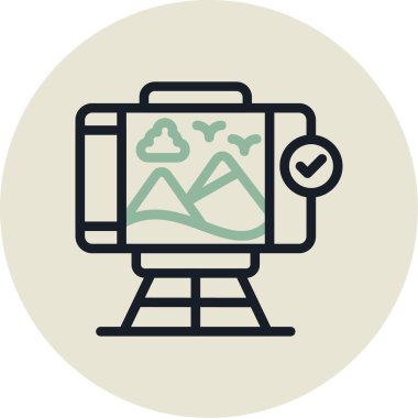 Kamp kamerası. Basit resimleme