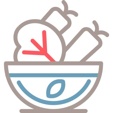 yiyecek dondurma ikonu ana hatlarıyla doldurulmuş