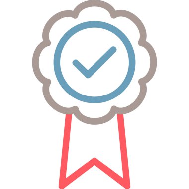 Rozet simge vektör çizim