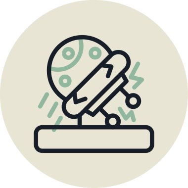 robot. Web simgesi basit illüstrasyon