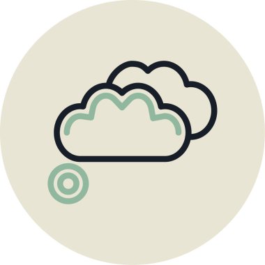 bulut hesaplama vektörü simgesi