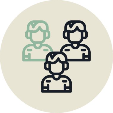 insanlar simge vektör illüstrasyonu