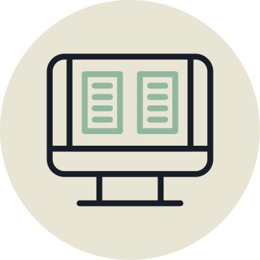 bilgisayar simgesi vektör illüstrasyonu