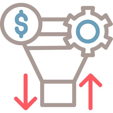 İş büyümesi simgesi, vektör illüstrasyonu