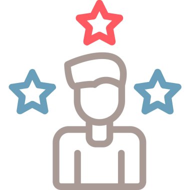 Yıldızlar. Web simgesi basit illüstrasyon