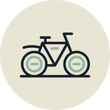 Bisiklet. Web simgesi basit tasarım