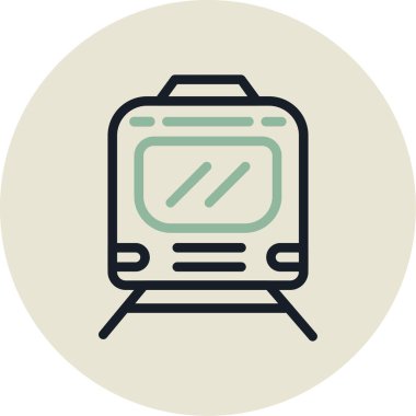 Bir bavul simgesinin vektör illüstrasyonu