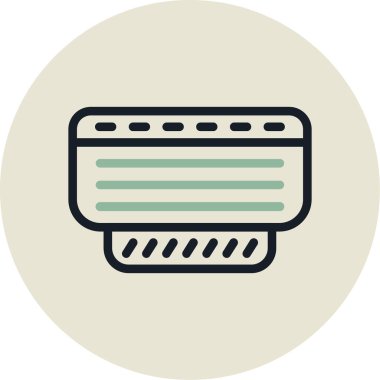 Modern simgenin vektör illüstrasyonu