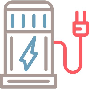 elektrik dolgu ikonu vektör illüstrasyonu