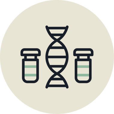 Bilim düz renkli simge.