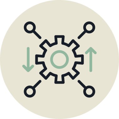 Modern simgenin vektör illüstrasyonu