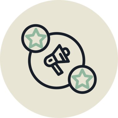 Rozet vektör simgesi modern basit vektör illüstrasyonu