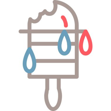 su yağmuru ana hatları doldurulmuş ikon damlaları