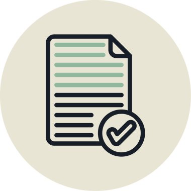 Belge. Web simgesi basit tasarım