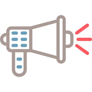 megafon vektör resimleme tasarımı