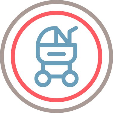 Bir alışveriş arabası simgesinin vektör çizimi