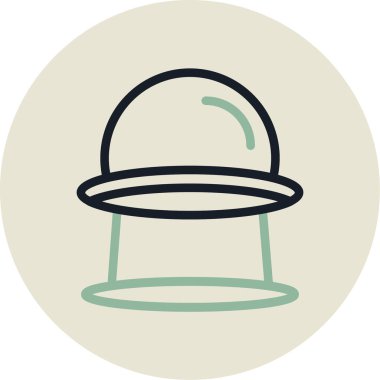 Şapka. Web simgesi basit illüstrasyon