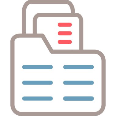 Dosya. Web simgesi basit illüstrasyon