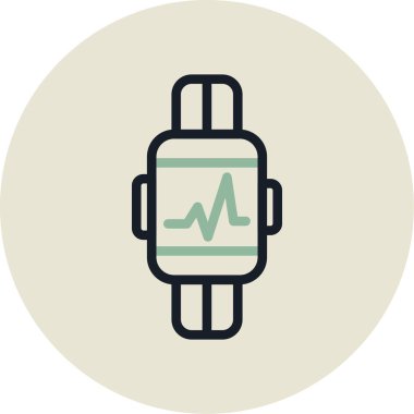 smartwatch simge vektör çizimi