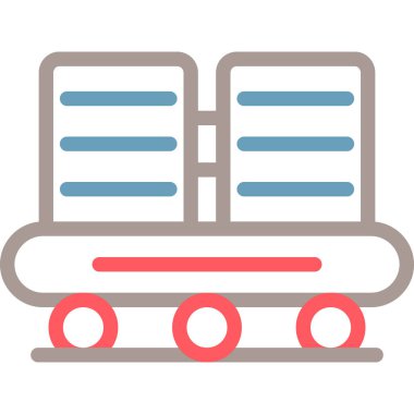 tren simgesi vektör illüstrasyonu