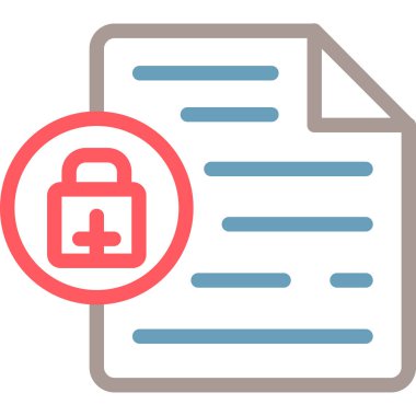 belge simgesi vektör illüstrasyonu