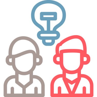 Bir insan simgesinin vektör illüstrasyonu