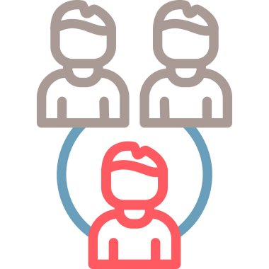 İnsanlar. Web simgesi basit illüstrasyon