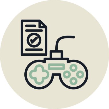 bilgisayar oyun simge vektör çizim