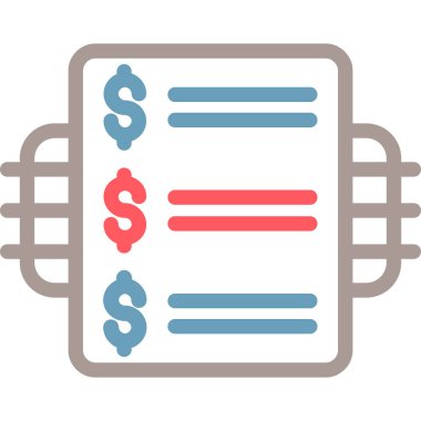 iş düz vektör simgesi.