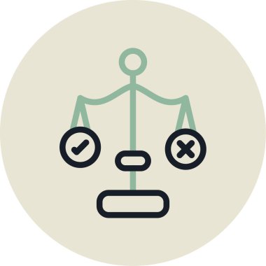 Karar Simge vektör resimleme yapıyor