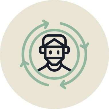 Maskeli bir adamın vektör çizimi