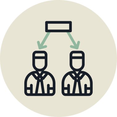 İş ikonu. Basit resimleme