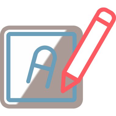 Bir kalemin vektör illüstrasyonu