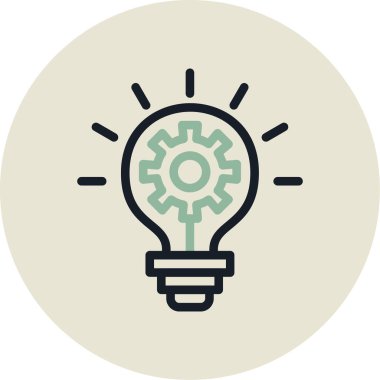 ampul vektör simgesi modern basit illüstrasyon