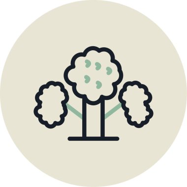 Vektör Ağacı Simgesi illüstrasyonu